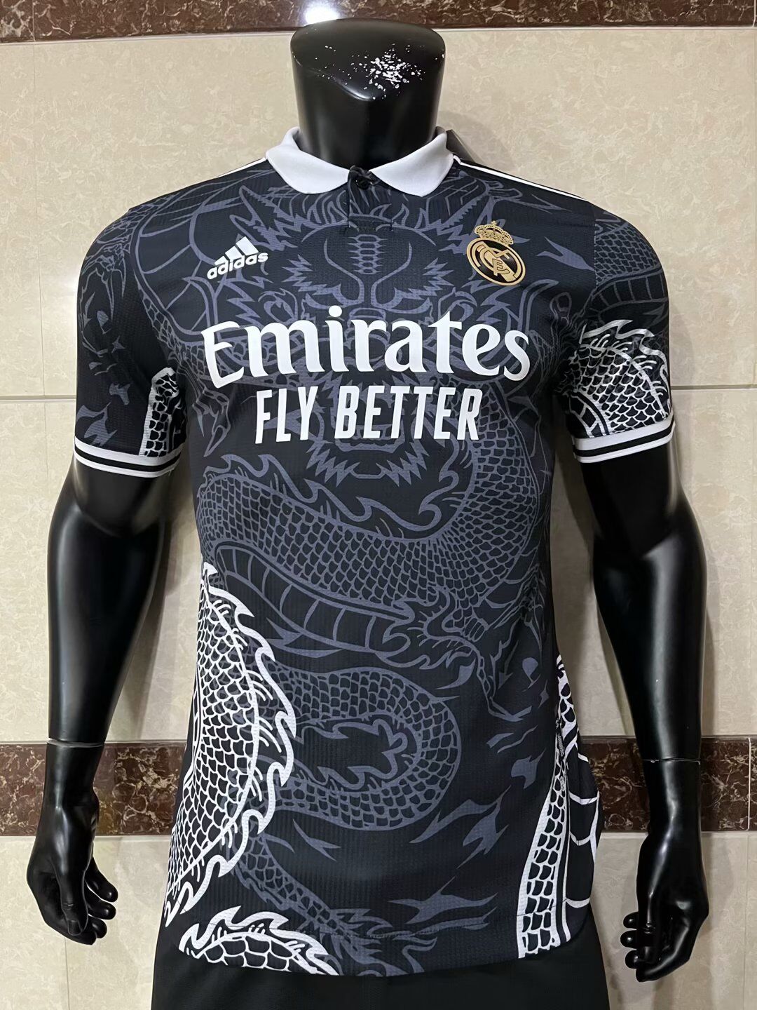 AAA Quality Real Madrid 23/24 Black Dragon Soccer Jersey(Player)